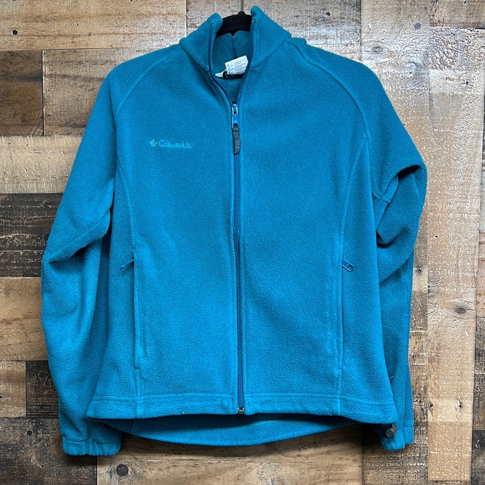 Columbia Full Zip Up Long Sleeve Jacket Blue Women's Size M